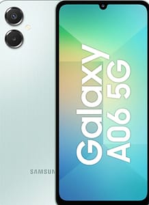 Samsung Galaxy A06 5G Black Smartphone Front View